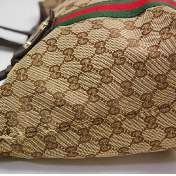 AUTHENTIC GUCCI GG SHERRY LINE SHOULDER BAG - Picture 4 of 10